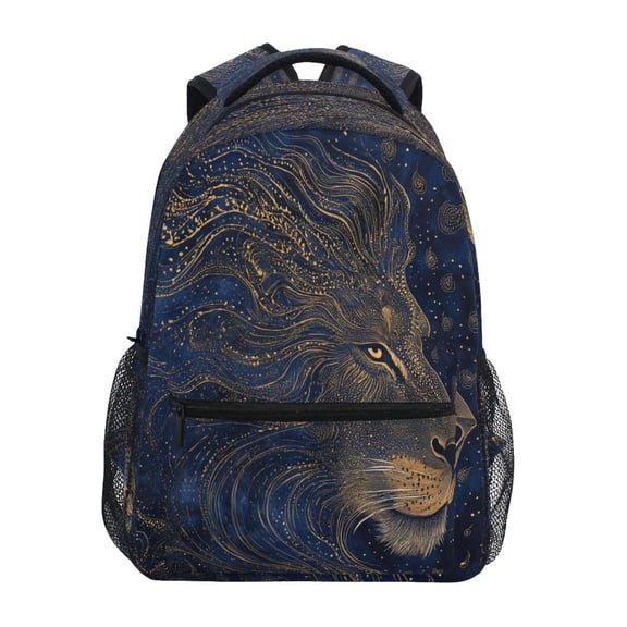 DIXRUYEE Backpack Schoolbag Cosmic Lion's Roar Pattern 15L/18L 2-SIZE