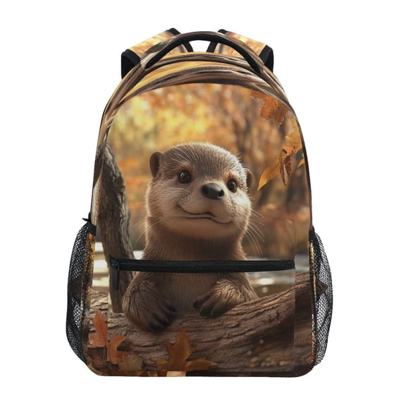 DIXRUYEE Backpack Schoolbag Cute Wilderness Explorer Pattern 15L/18L 2-SIZE
