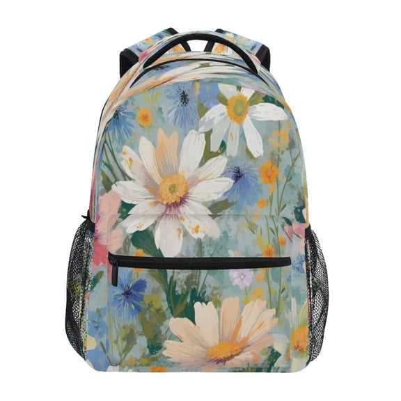 DIXRUYEE Backpack Schoolbag Daisy Delight Pattern 15L/18L 2-SIZE