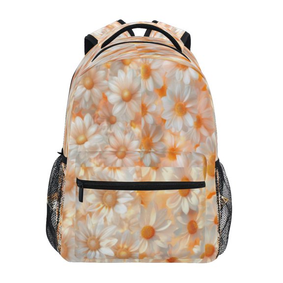 DIXRUYEE Backpack Schoolbag Daisy Field in Bloom Pattern 15L/18L 2-SIZE