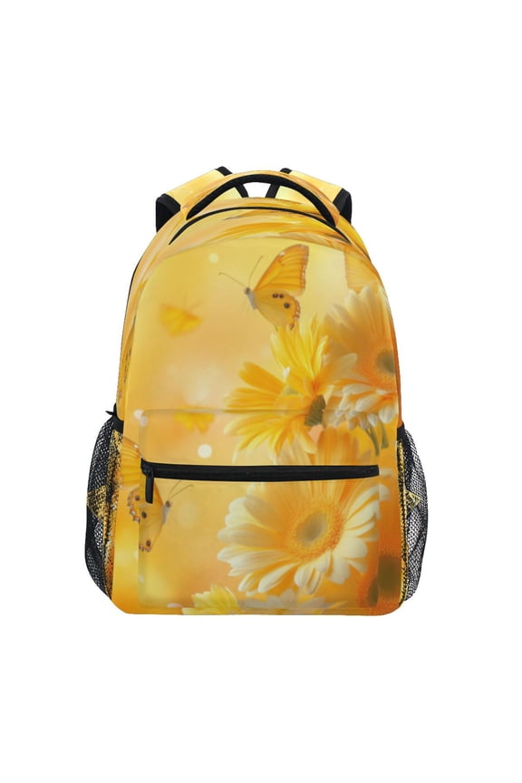 Backpack Schoolbag Dancing Butterflies Pattern 15L/18L 2-SIZE