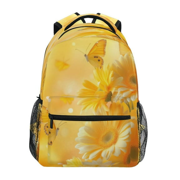 DIXRUYEE Backpack Schoolbag Dancing Butterflies Pattern 15L/18L 2-SIZE