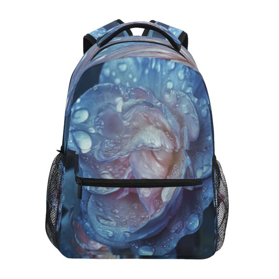 DIXRUYEE Backpack Schoolbag Dew-kissed Blossom Pattern 15L/18L 2-SIZE