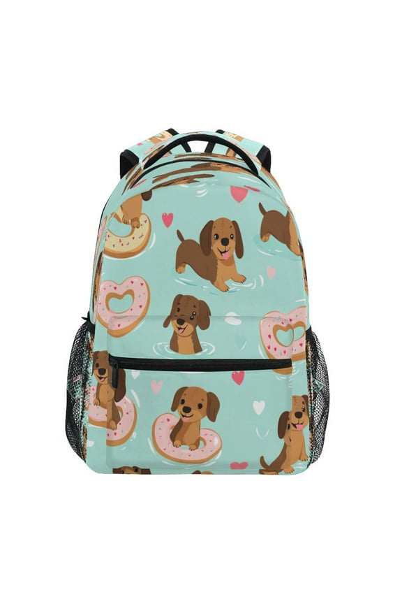 Backpack Schoolbag Donut Splash Adventure Pattern 15L/18L 2-SIZE