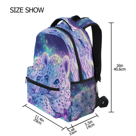 DIXRUYEE Backpack Schoolbag Dreamy Duo Among Blooms Pattern 15L/18L 2-SIZE