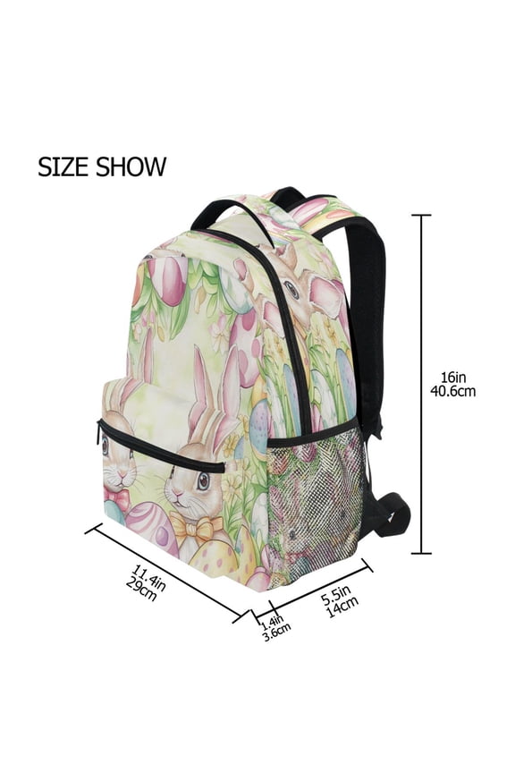 Backpack Schoolbag Easter Bunny Bliss Pattern 15L/18L 2-SIZE