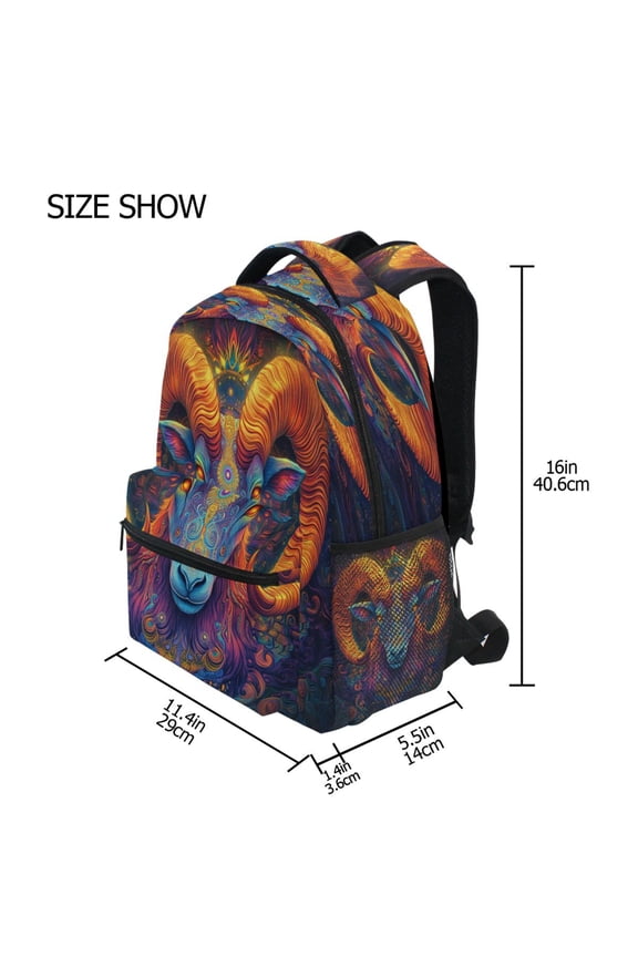Backpack Schoolbag Electric Ram Reverie Pattern 15L/18L 2-SIZE