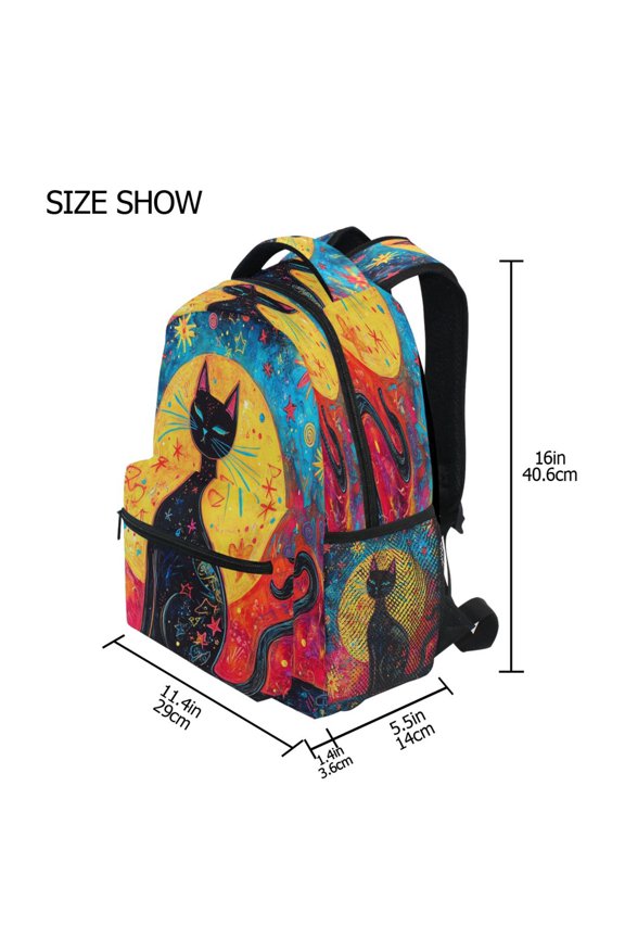 Backpack Schoolbag Eternal Nightwatcher Pattern 15L/18L 2-SIZE