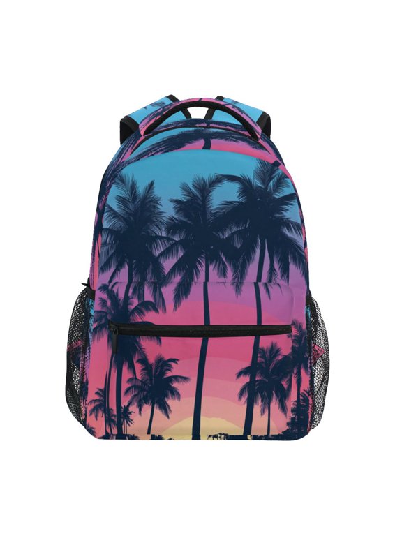 Backpack Schoolbag Twilight Oasis Pattern 15L/18L 2-SIZE
