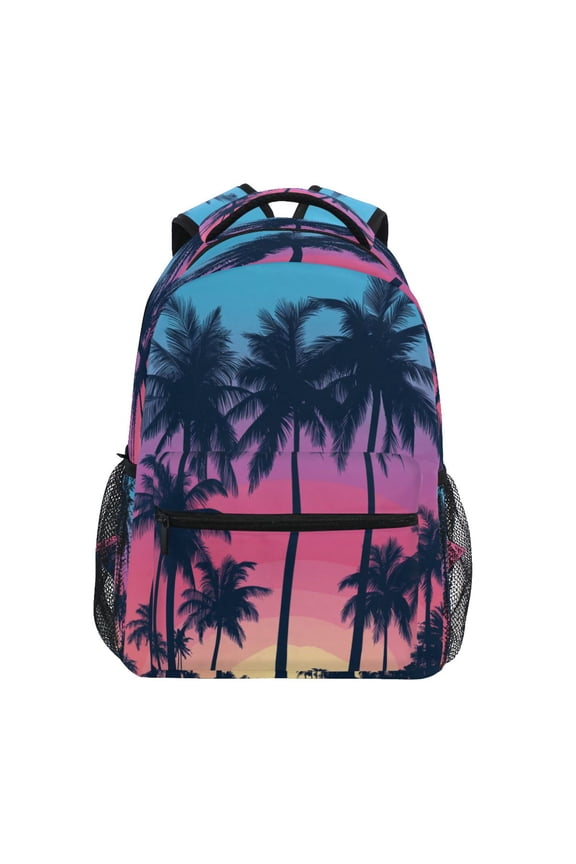 Backpack Schoolbag Twilight Oasis Pattern 15L/18L 2-SIZE