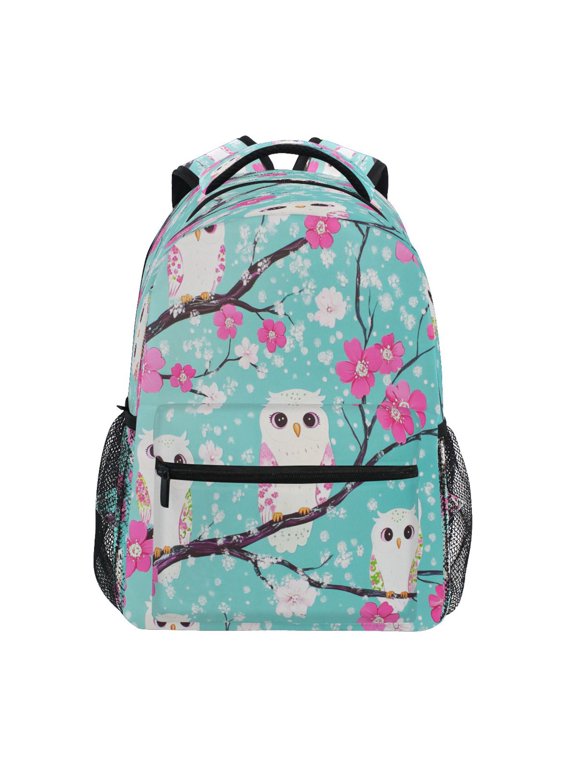Backpack Schoolbag Charming Owl Trio Pattern 15L/18L 2-SIZE