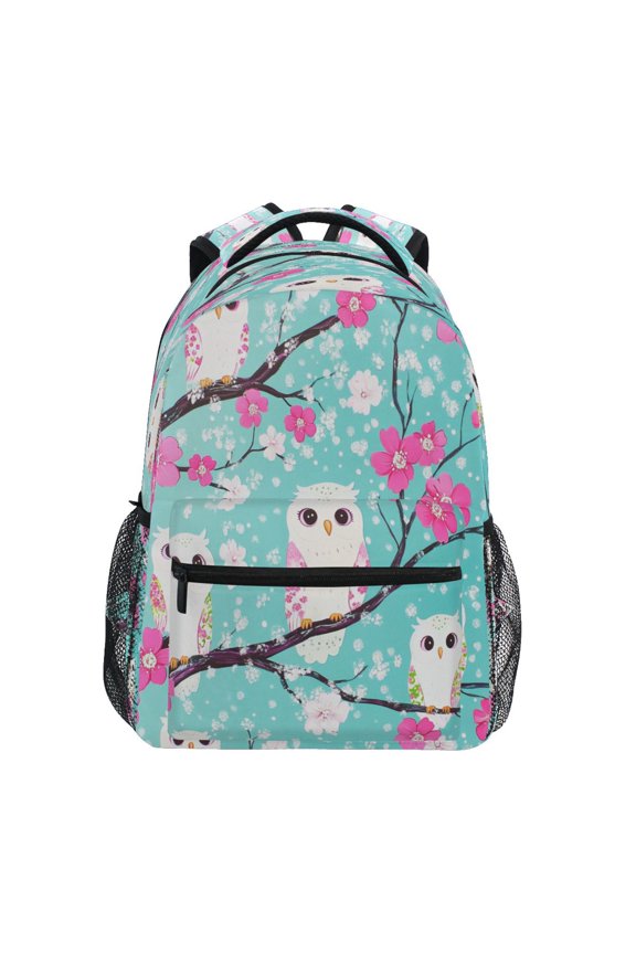 Backpack Schoolbag Charming Owl Trio Pattern 15L/18L 2-SIZE
