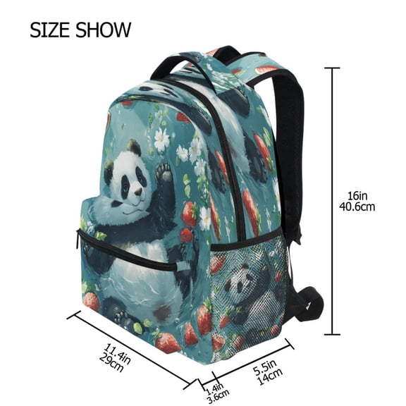 DIXRUYEE Backpack Schoolbag Floating Panda Paradise Pattern 15L/18L 2-SIZE
