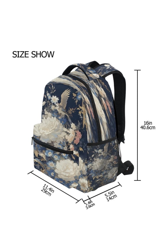 Backpack Schoolbag Floraframe Pattern 15L/18L 2-SIZE