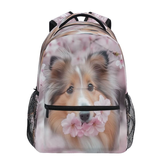 DIXRUYEE Backpack Schoolbag Floral Whisper Pattern 15L/18L 2-SIZE