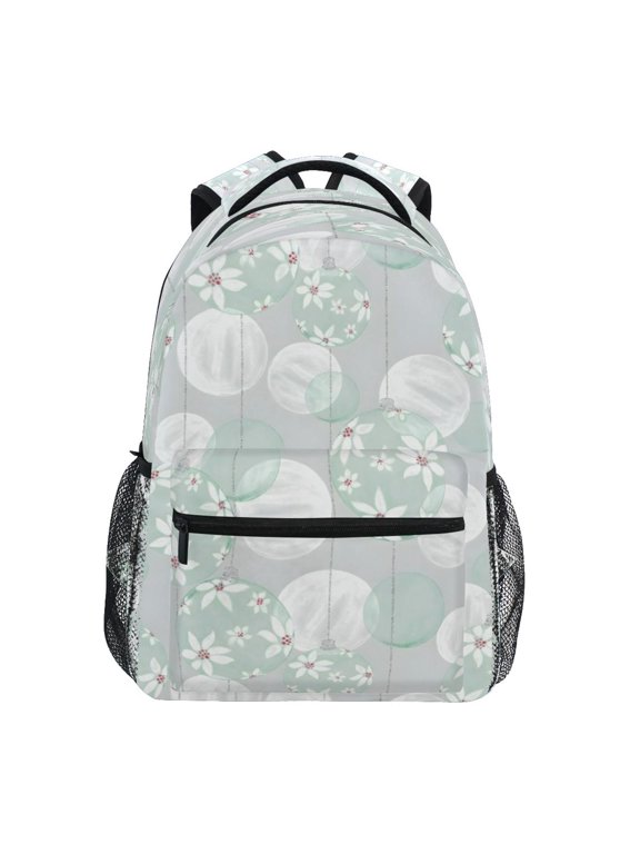 Backpack Schoolbag Flower Bubble Pattern 15L/18L 2-SIZE