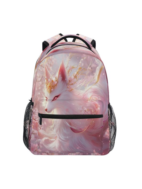 Backpack Schoolbag Fox with Glowing Eyes Pattern 15L/18L 2-SIZE