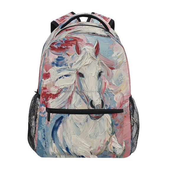 DIXRUYEE Backpack Schoolbag Whimsical Gallop Pattern 15L/18L 2-SIZE