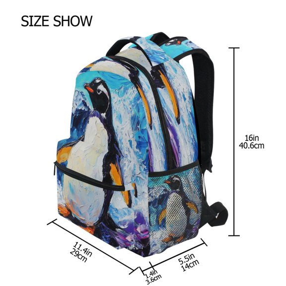 DIXRUYEE Backpack Schoolbag Frozen Splendor Pattern 15L/18L 2-SIZE