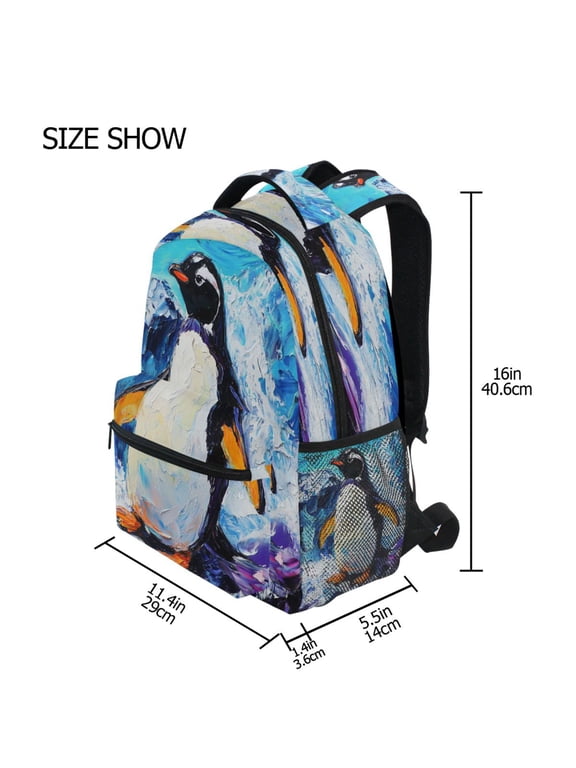 Backpack Schoolbag Frozen Splendor Pattern 15L/18L 2-SIZE
