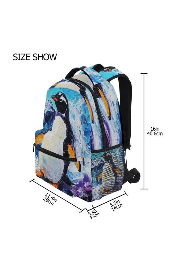 Backpack Schoolbag Frozen Splendor Pattern 15L/18L 2-SIZE