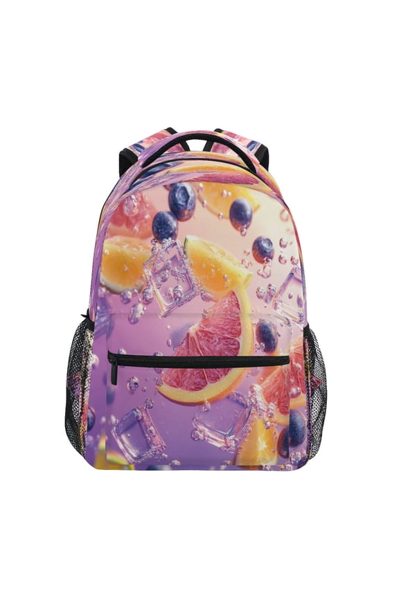 Backpack Schoolbag Fruit Fusion Pattern 15L/18L 2-SIZE