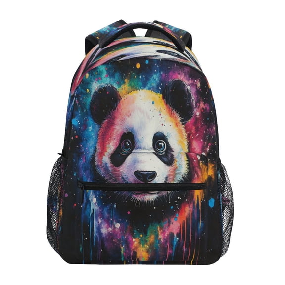 DIXRUYEE Backpack Schoolbag Galactic Panda Serenade Pattern 15L/18L 2-SIZE