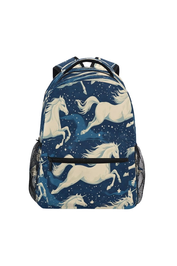 Backpack Schoolbag Galloping Unicorns Pattern 15L/18L 2-SIZE