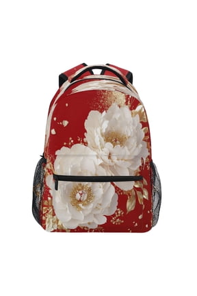 Backpack Schoolbag Golden Elegance Pattern 15L/18L 2-SIZE