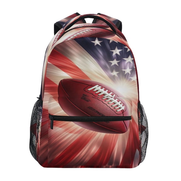 DIXRUYEE Backpack Schoolbag Touchdown Triumph Pattern 15L/18L 2-SIZE
