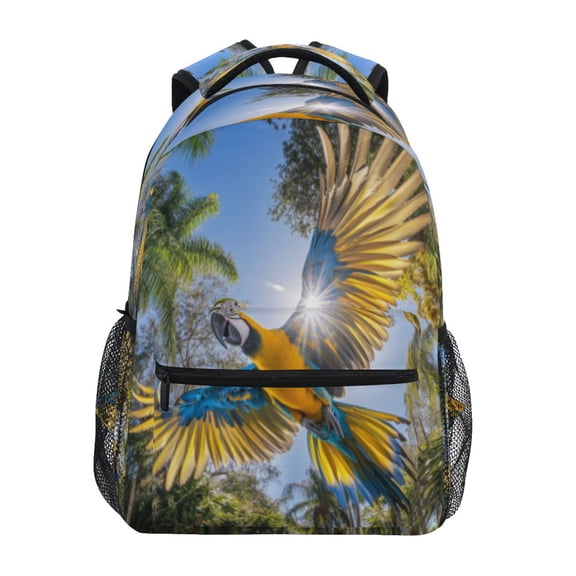 DIXRUYEE Backpack Schoolbag Graceful Parrot Pattern 15L/18L 2-SIZE