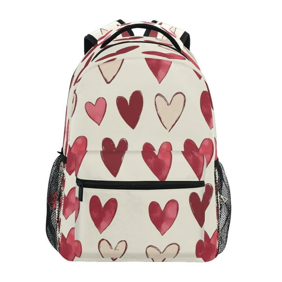 DIXRUYEE Backpack Schoolbag Heartfelt Patterns Pattern 15L/18L 2-SIZE