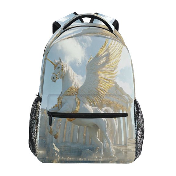 DIXRUYEE Backpack Schoolbag Majestics Winged Pegasus Pattern 15L/18L 2-SIZE