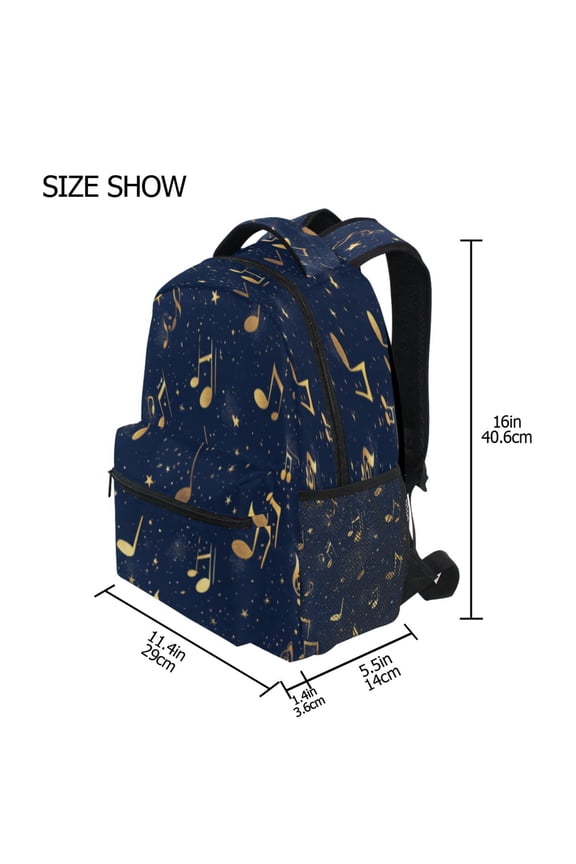 Backpack Schoolbag Melody in The Night Pattern 15L/18L 2-SIZE
