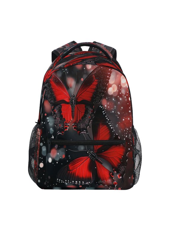 Backpack Schoolbag Midnight Flames Pattern 15L/18L 2-SIZE