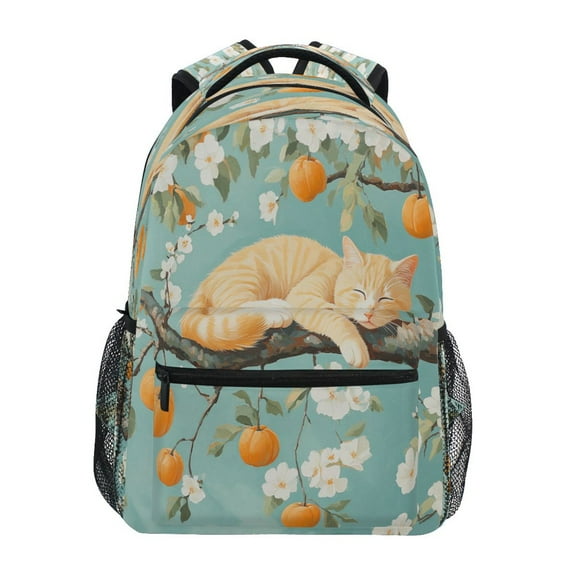 DIXRUYEE Backpack Schoolbag Blissful Blossom Catnap Pattern 15L/18L 2-SIZE
