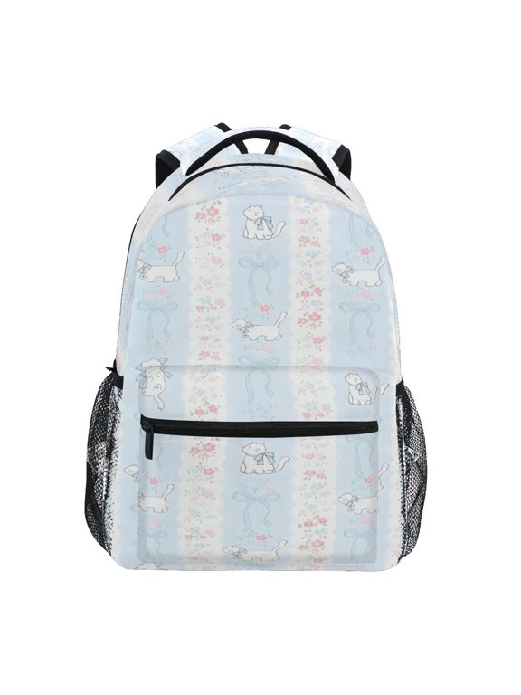 Backpack Schoolbag Pale Stripe Critter Pattern 15L/18L 2-SIZE