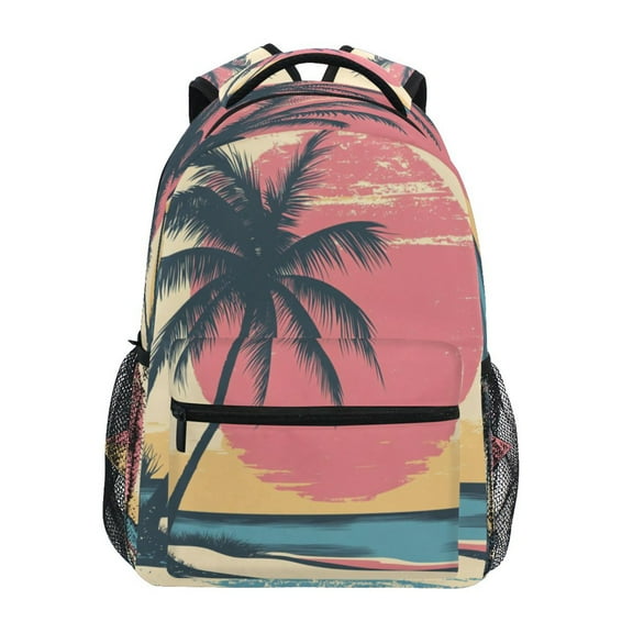 DIXRUYEE Backpack Schoolbag Palm Shadows Pattern 15L/18L 2-SIZE