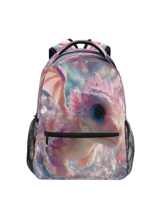 Backpack Schoolbag Pastel Bubble Dragon Pattern 15L/18L 2-SIZE