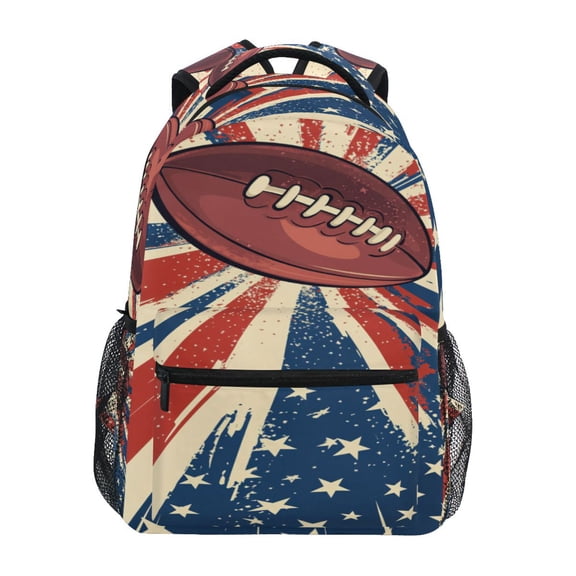 DIXRUYEE Backpack Schoolbag Gridiron Glory Pattern 15L/18L 2-SIZE