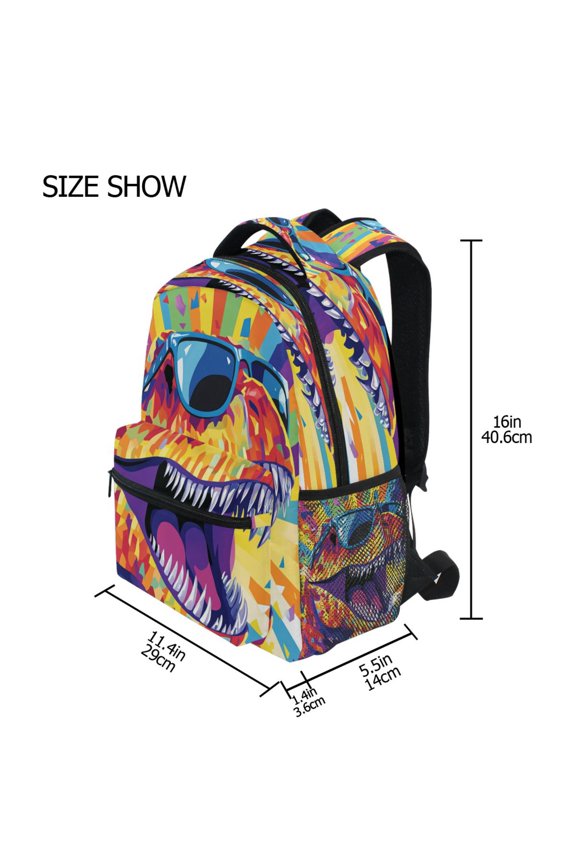 Backpack Schoolbag Rad Rex Pattern 15L/18L 2-SIZE