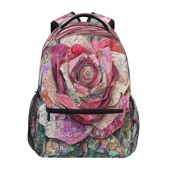 DIXRUYEE Backpack Schoolbag Radiant Bloom Pattern 15L/18L 2-SIZE