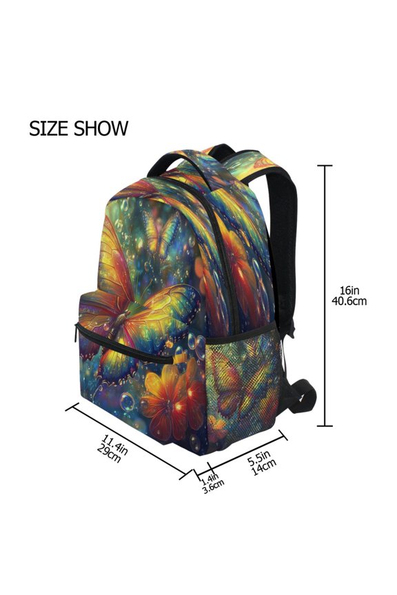 Backpack Schoolbag Radiant Reflections Pattern 15L/18L 2-SIZE
