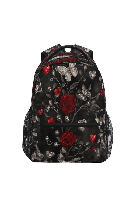 Backpack Schoolbag Gothic Romance Pattern 15L/18L 2-SIZE