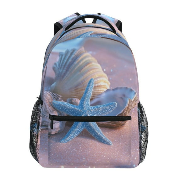 DIXRUYEE Backpack Schoolbag Seaside Shells Pattern 15L/18L 2-SIZE