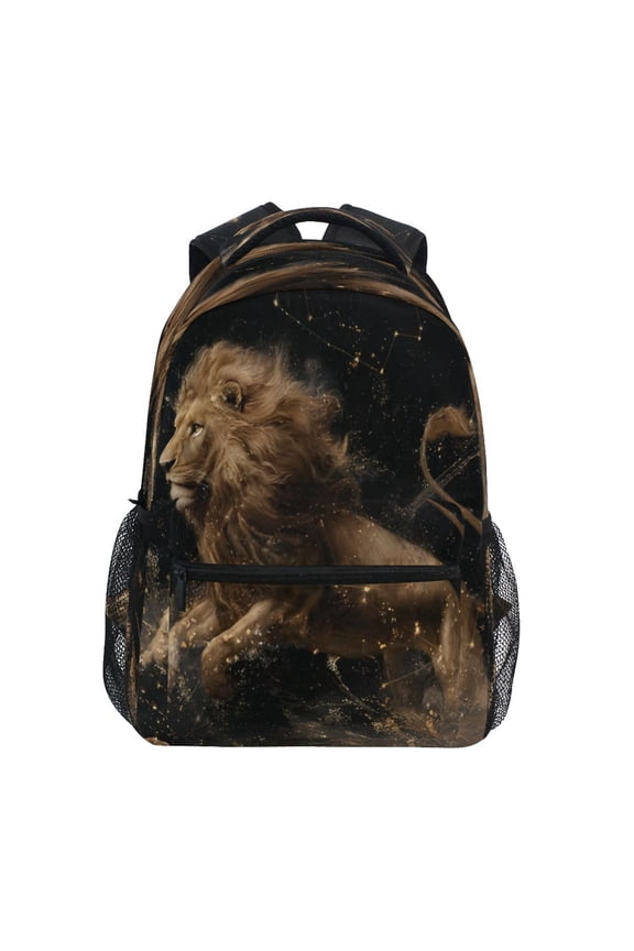 Backpack Schoolbag Shadow Lion Pattern 15L/18L 2-SIZE