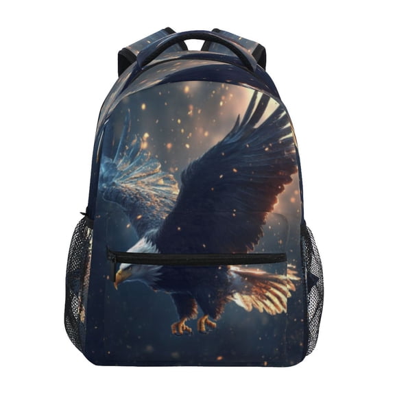 DIXRUYEE Backpack Schoolbag Soaring Eagles Pattern 15L/18L 2-SIZE