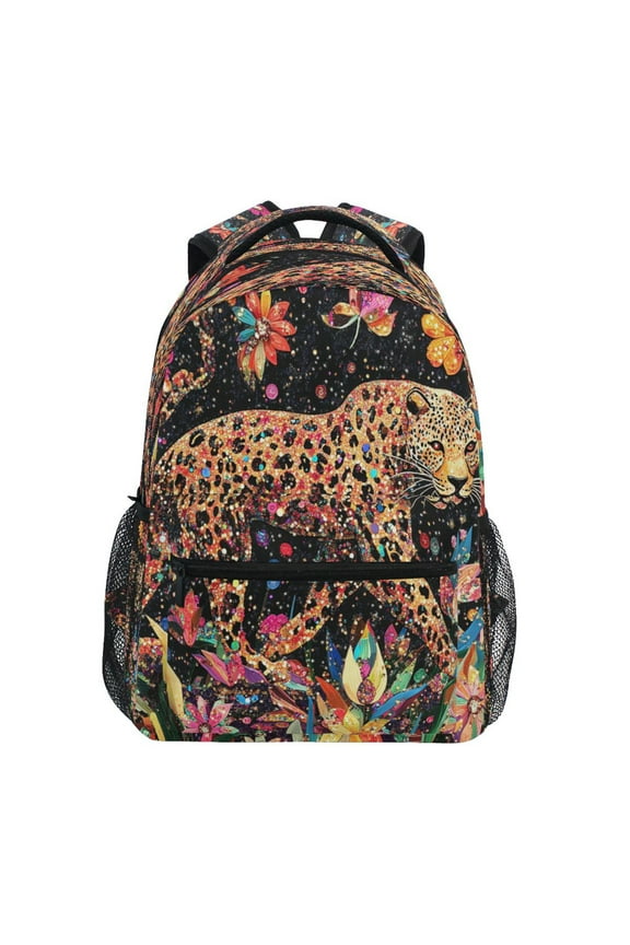 Backpack Schoolbag Sparkling Leopard Pattern 15L/18L 2-SIZE