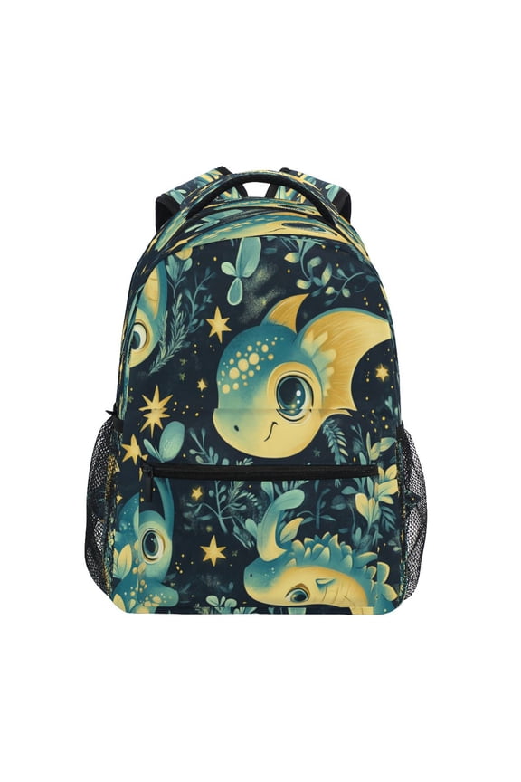 Backpack Schoolbag Starlit Dragons Pattern 15L/18L 2-SIZE