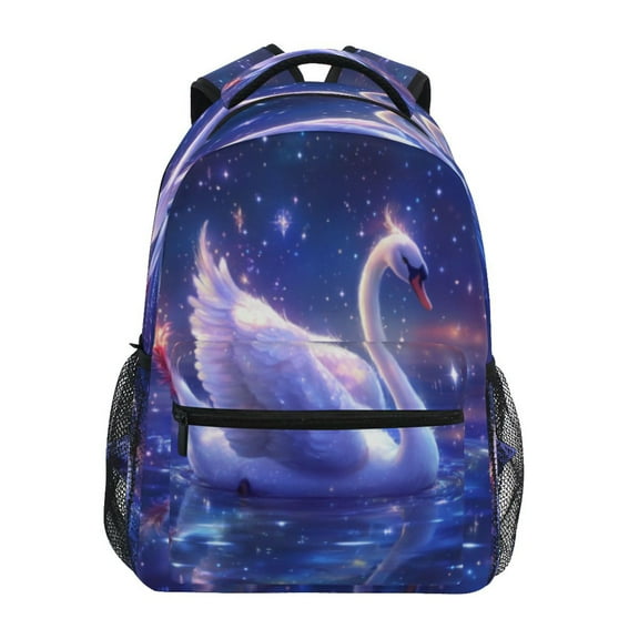 DIXRUYEE Backpack Schoolbag Starry Swan Pattern 15L/18L 2-SIZE